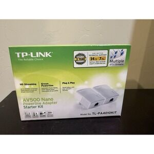 TP-LINK (TL-PA4010KIT) AV500 Nano Powerline Adapter Starter ‎ up to 500mbps
